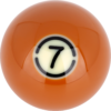 Aramith BLACK Replacement Ball – #7 | Golden Break Billiards